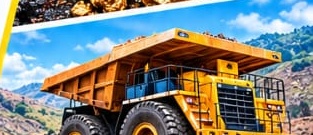 Mining Excavator Loading Haul Truck